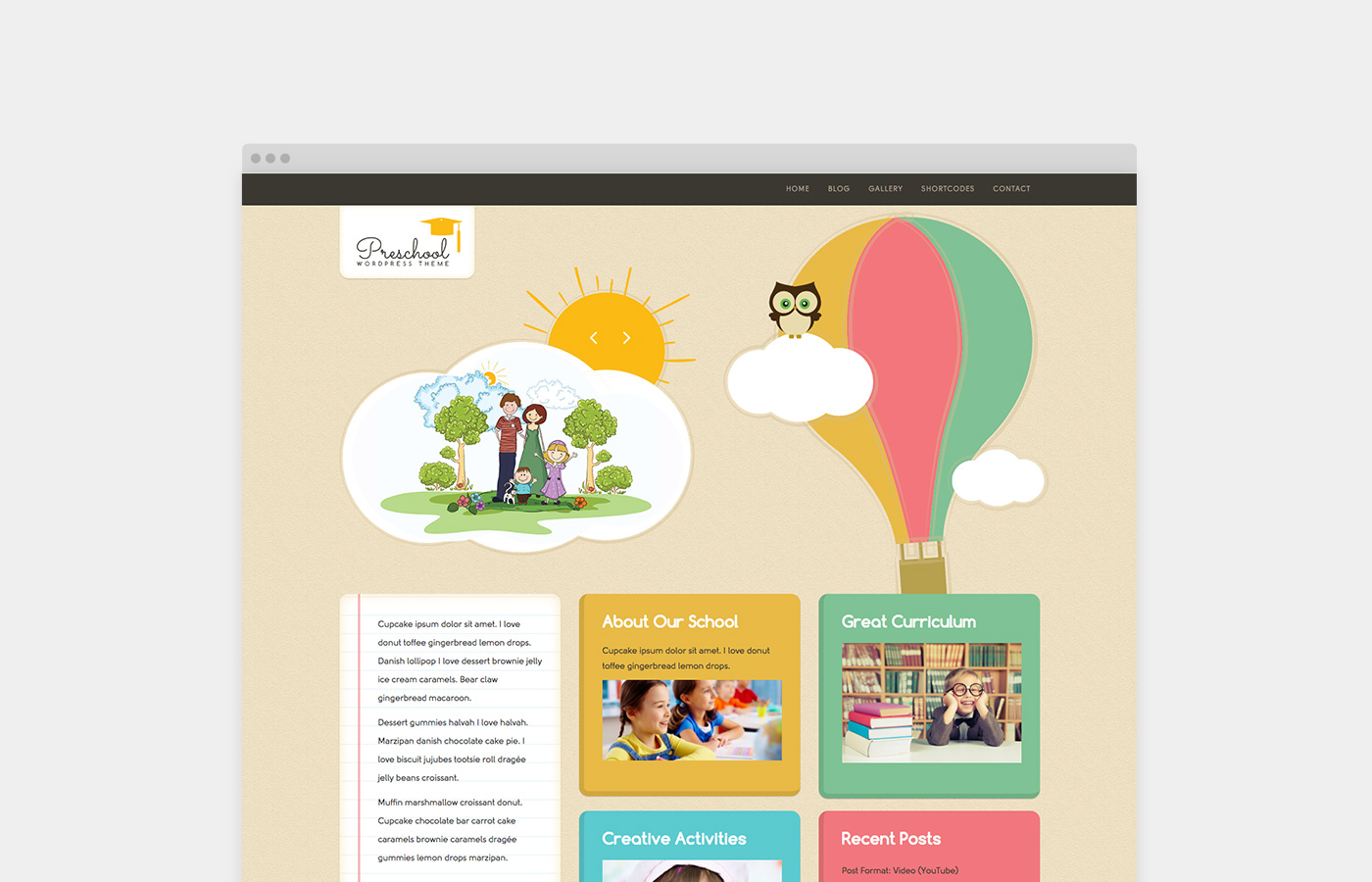 Preschool WordPress Theme